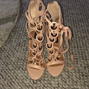 Strappy Nude Heel